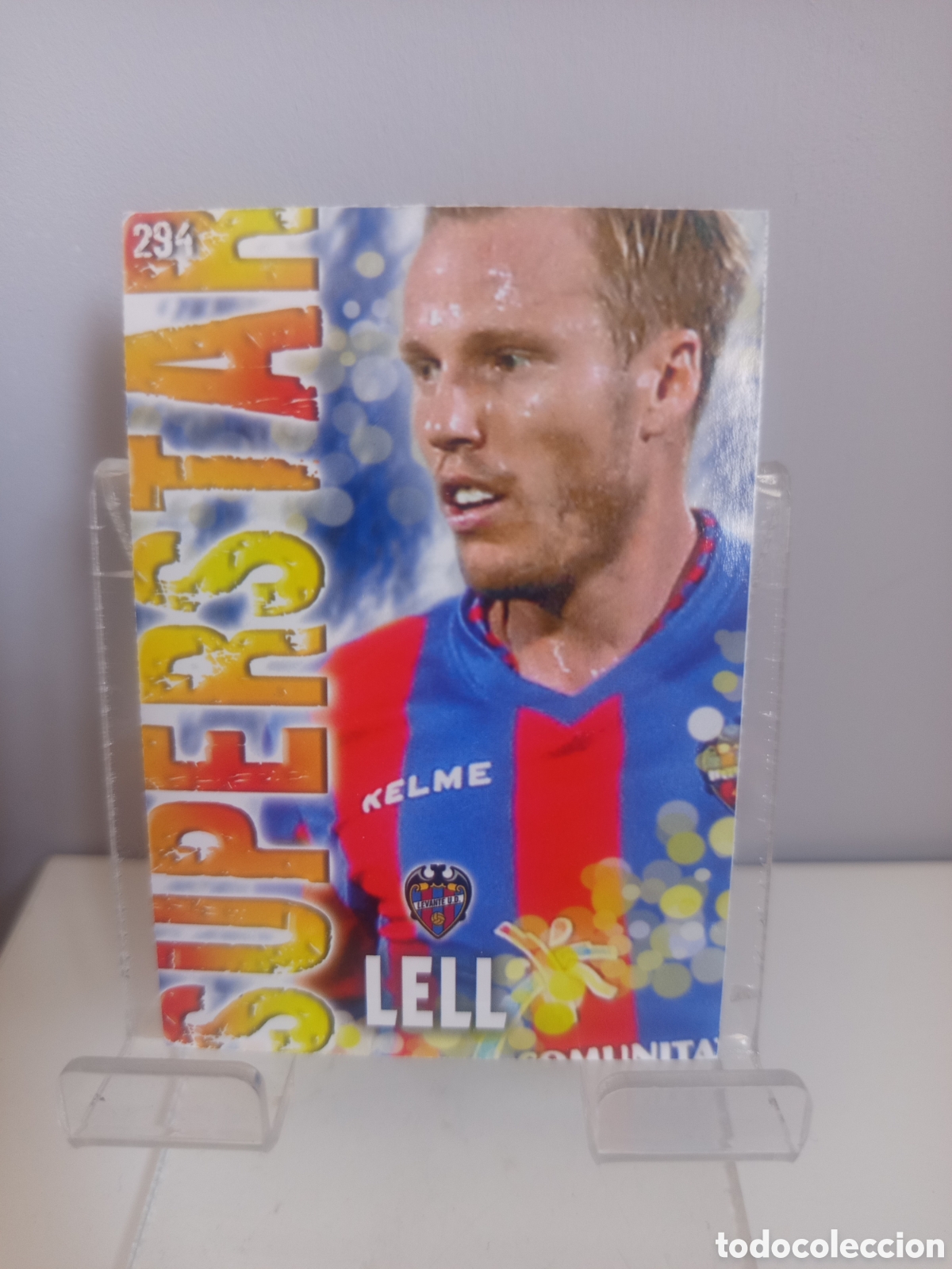 Cromos de f&uacute;tbol: ❇️ CROMO CARD ⚽ LELL LEVANTE 294 SUPERSTAR FICHAS LIGA QUIZ GAME 13 14 2013 2014 MUNDICROMO ❇️