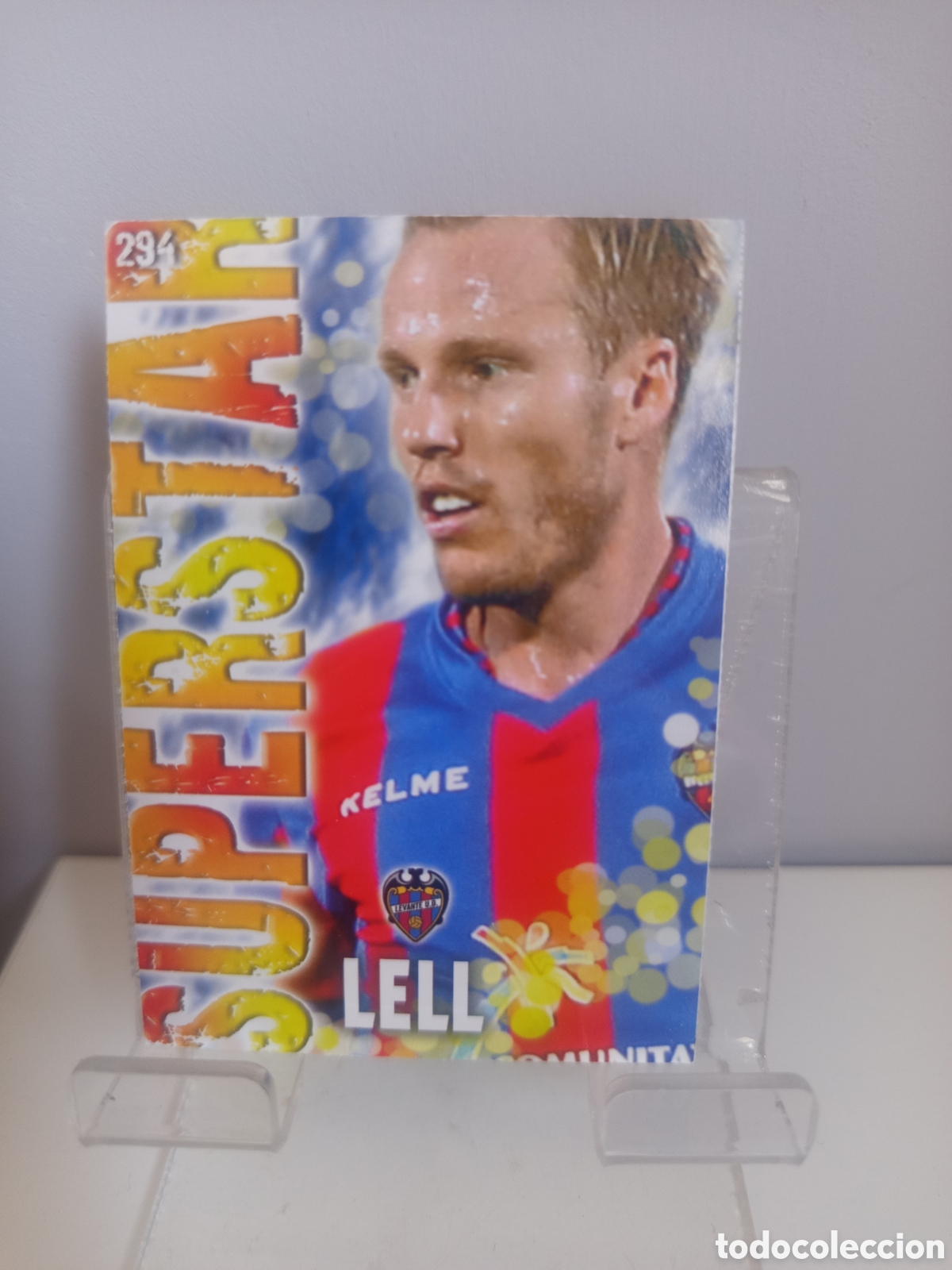 Cromos de f&uacute;tbol: ❇️ CROMO CARD ⚽ LELL LEVANTE 294 SUPERSTAR FICHAS LIGA QUIZ GAME 13 14 2013 2014 MUNDICROMO ❇️