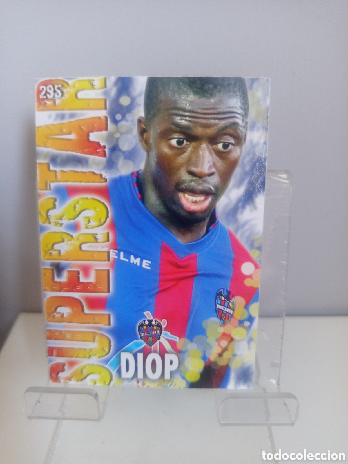 Cromos de f&uacute;tbol: ❇️ CROMO CARD ⚽ DIOP LEVANTE 295 SUPERSTAR FICHAS LIGA QUIZ GAME 2014 13 14 2013 2014 MUNDICROMO ❇️