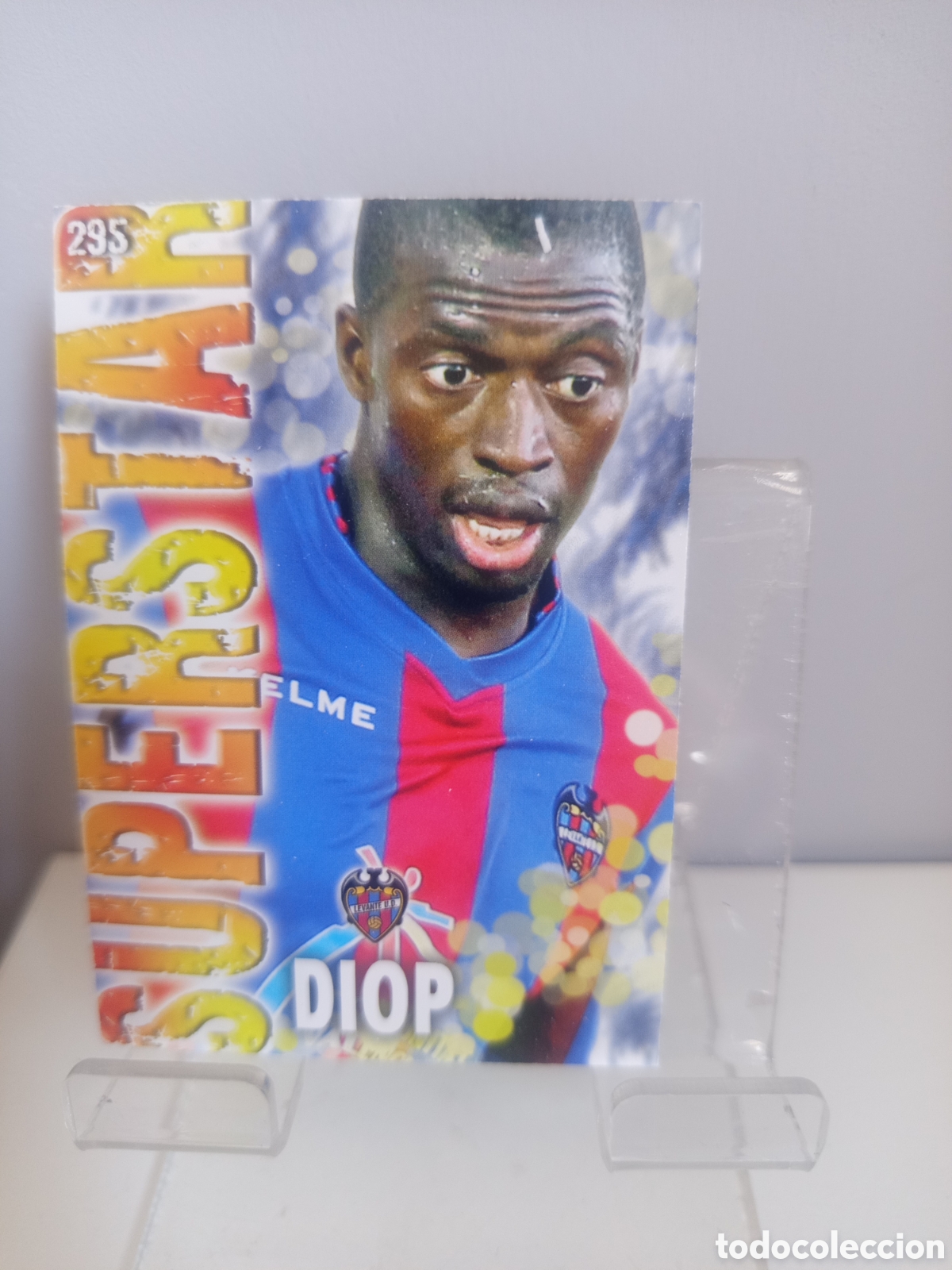 Cromos de f&uacute;tbol: ❇️ CROMO CARD ⚽ DIOP LEVANTE 295 SUPERSTAR FICHAS LIGA QUIZ GAME 2014 13 14 2013 2014 MUNDICROMO ❇️