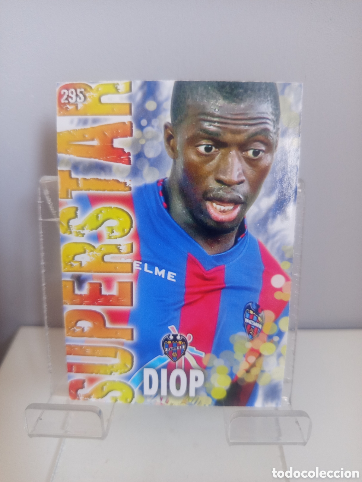 Cromos de f&uacute;tbol: ❇️ CROMO CARD ⚽ DIOP LEVANTE 295 SUPERSTAR FICHAS LIGA QUIZ GAME 2014 13 14 2013 2014 MUNDICROMO ❇️