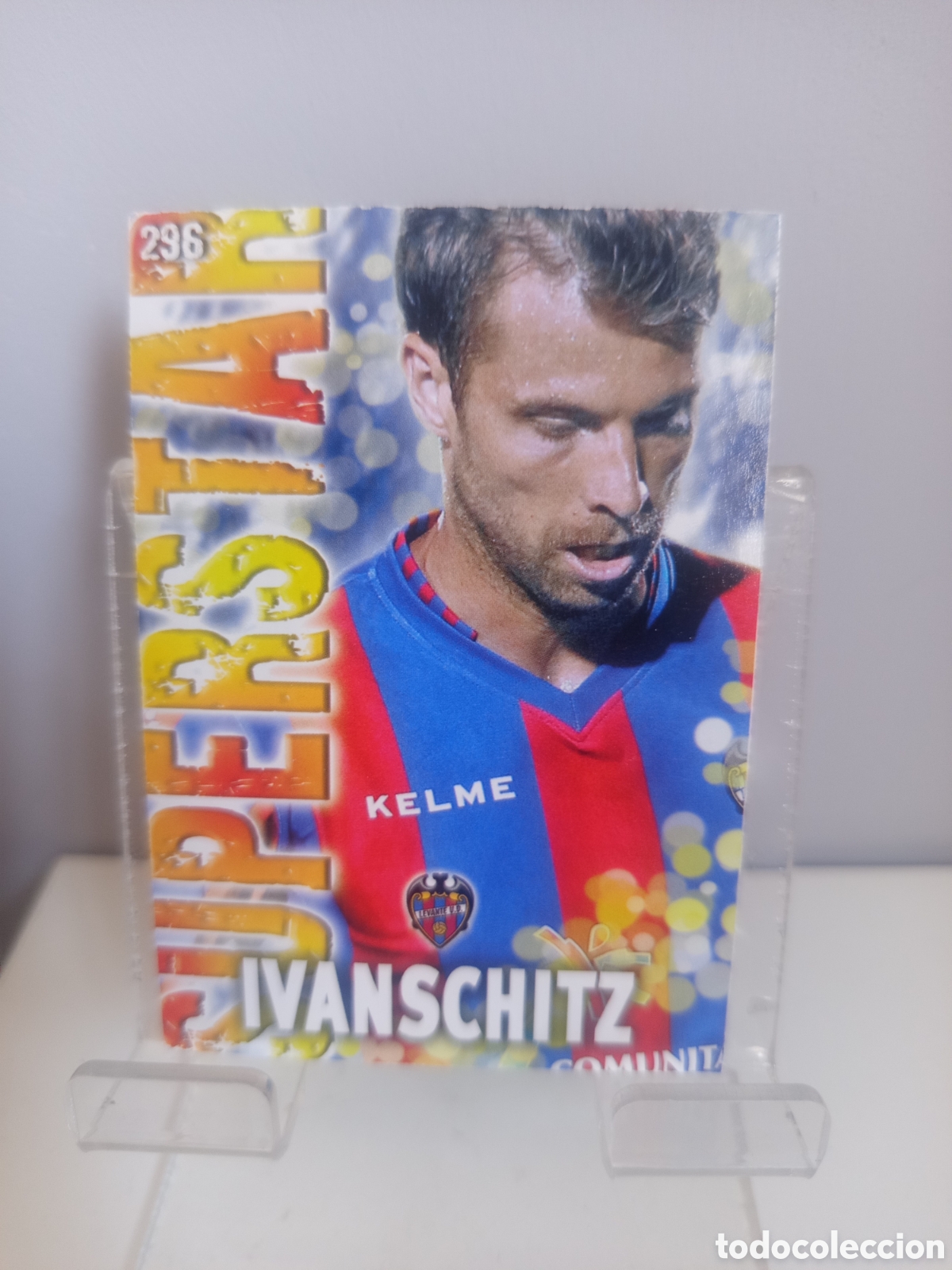 Cromos de f&uacute;tbol: ❇️ CROMO CARD ⚽ IVANSCHITZ LEVANTE 296 SUPERSTAR FICHAS LIGA QUIZ GAME 13 14 2013 2014 MUNDICROMO ❇️