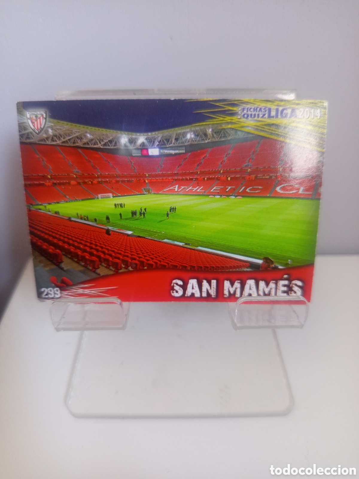 Fu&szlig;ball-Sticker: ❇️ CROMO ⚽ ESTADIO SAN MAMES ATHLETIC DE BILBAO 299 FICHAS LIGA QUIZ 13 14 2013 2014 MUNDICROMO ❇️