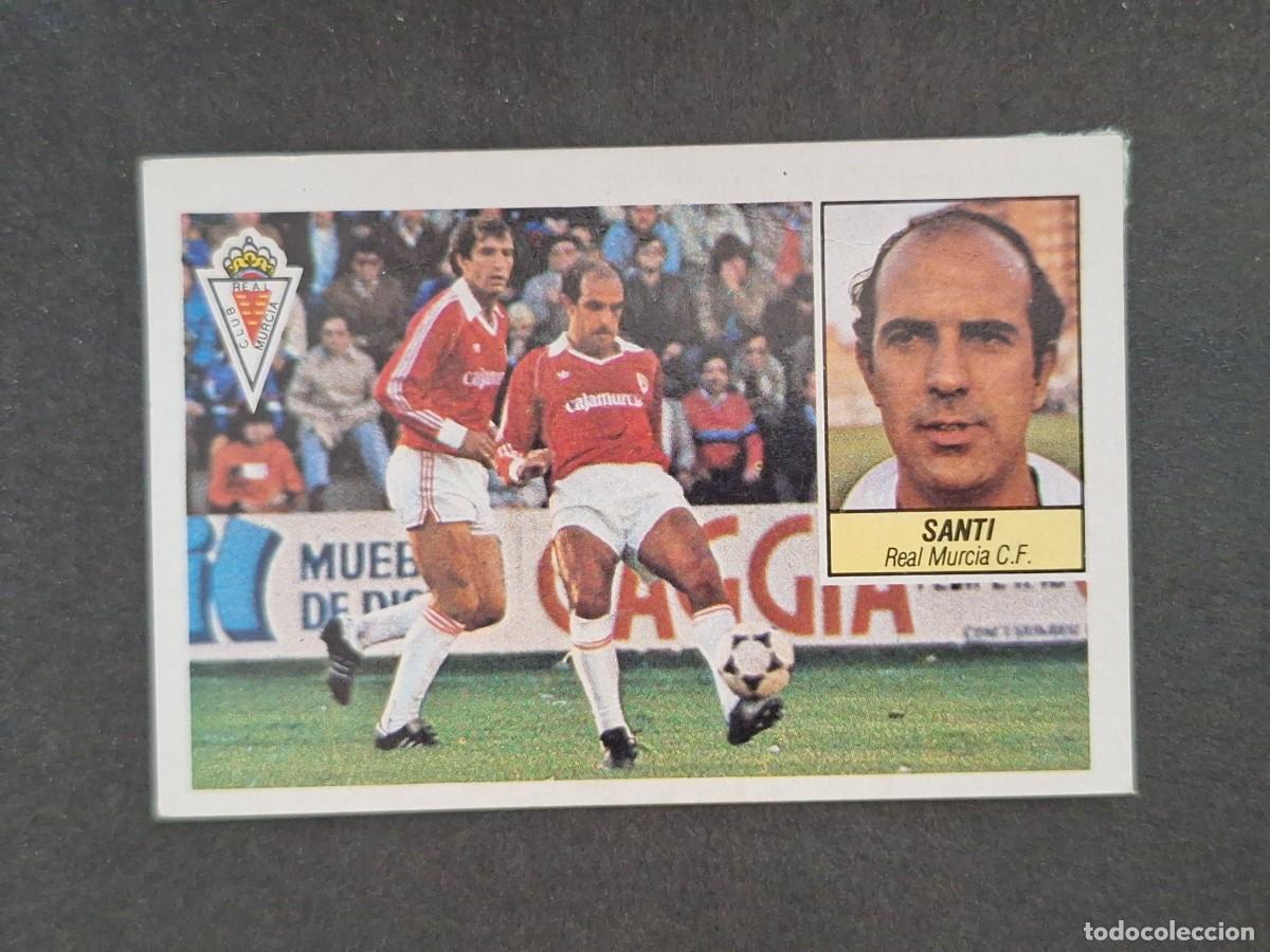 Cromos de f&uacute;tbol: L5 SANTI REAL MURCIA C. F. LIGA ESTE 1984 1985 84 85 DESPEGADO RECUPERADO