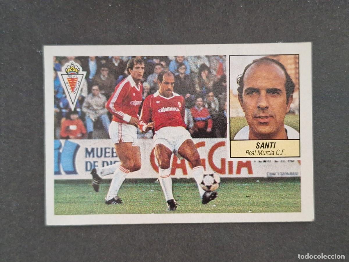 Cromos de f&uacute;tbol: L5 SANTI REAL MURCIA C. F. LIGA ESTE 1984 1985 84 85 DESPEGADO RECUPERADO