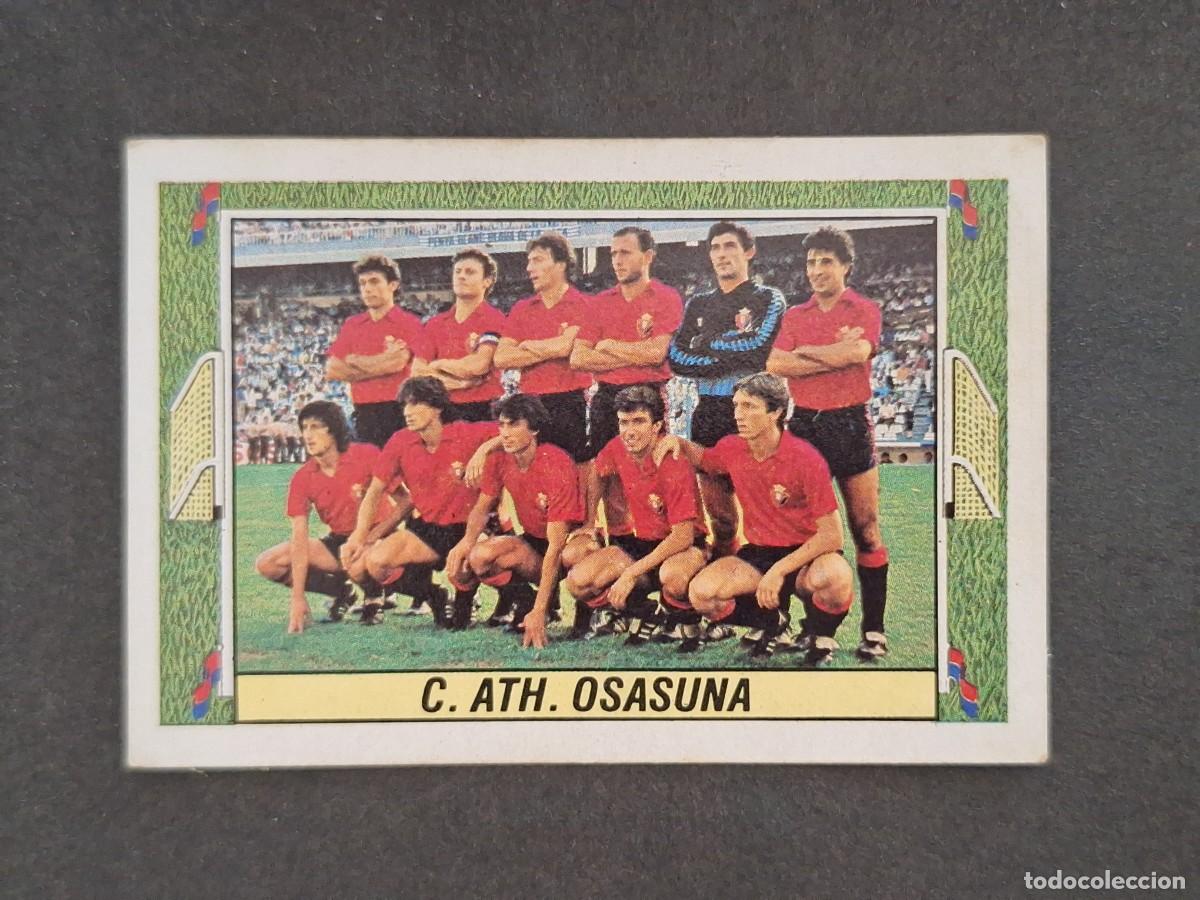 Cromos de f&uacute;tbol: L5 EQUIPO C. A. OSASUNA LIGA ESTE 1984 1985 84 85 DESPEGADO RECUPERADO