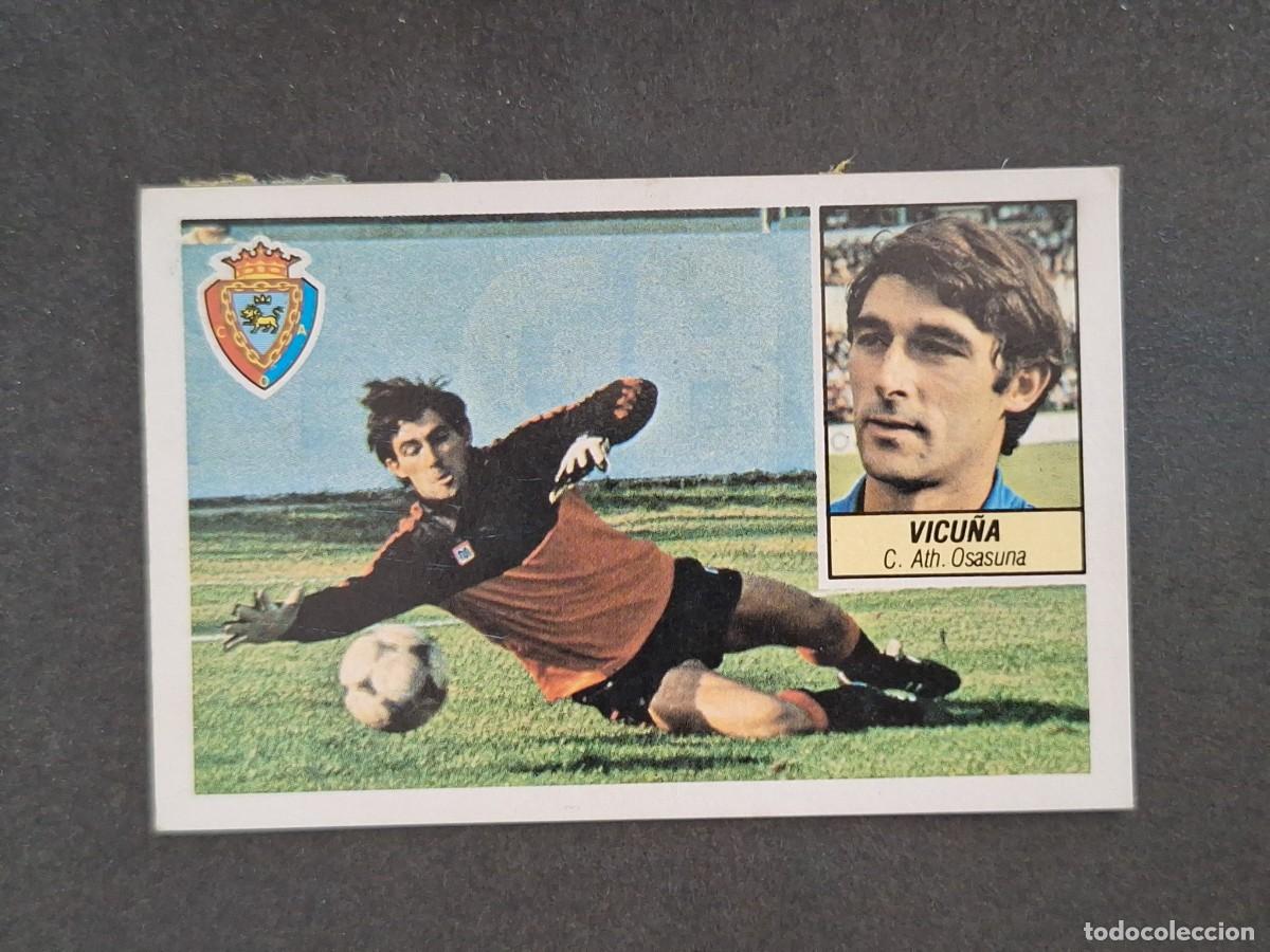 Cromos de f&uacute;tbol: L5 VICU&Ntilde;A C. A. OSASUNA LIGA ESTE 1984 1985 84 85 DESPEGADO RECUPERADO