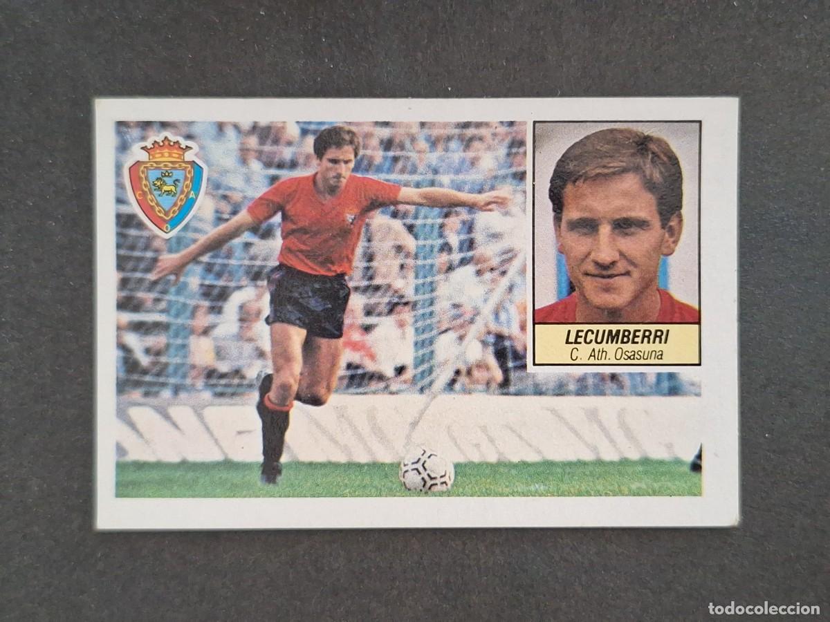 Cromos de f&uacute;tbol: L5 LECUMBERRI C. A. OSASUNA LIGA ESTE 1984 1985 84 85 DESPEGADO RECUPERADO