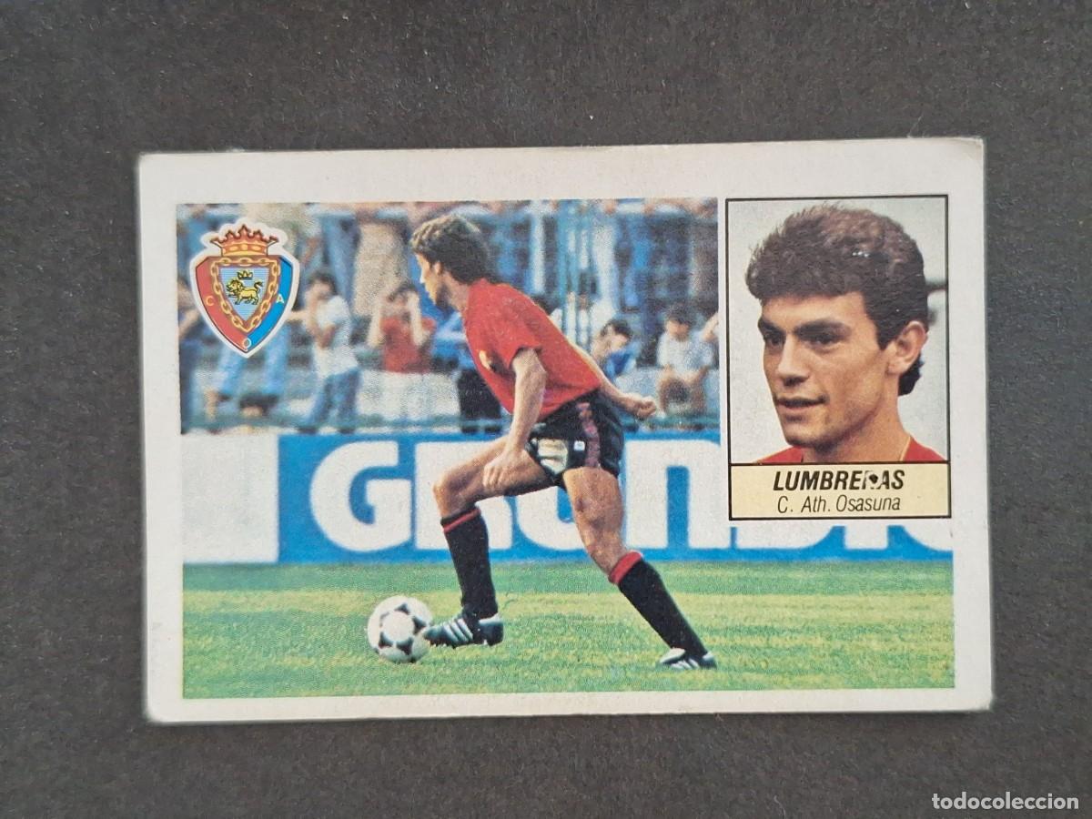 Cromos de f&uacute;tbol: L5 LUMBRERAS C. A. OSASUNA LIGA ESTE 1984 1985 84 85 DESPEGADO RECUPERADO