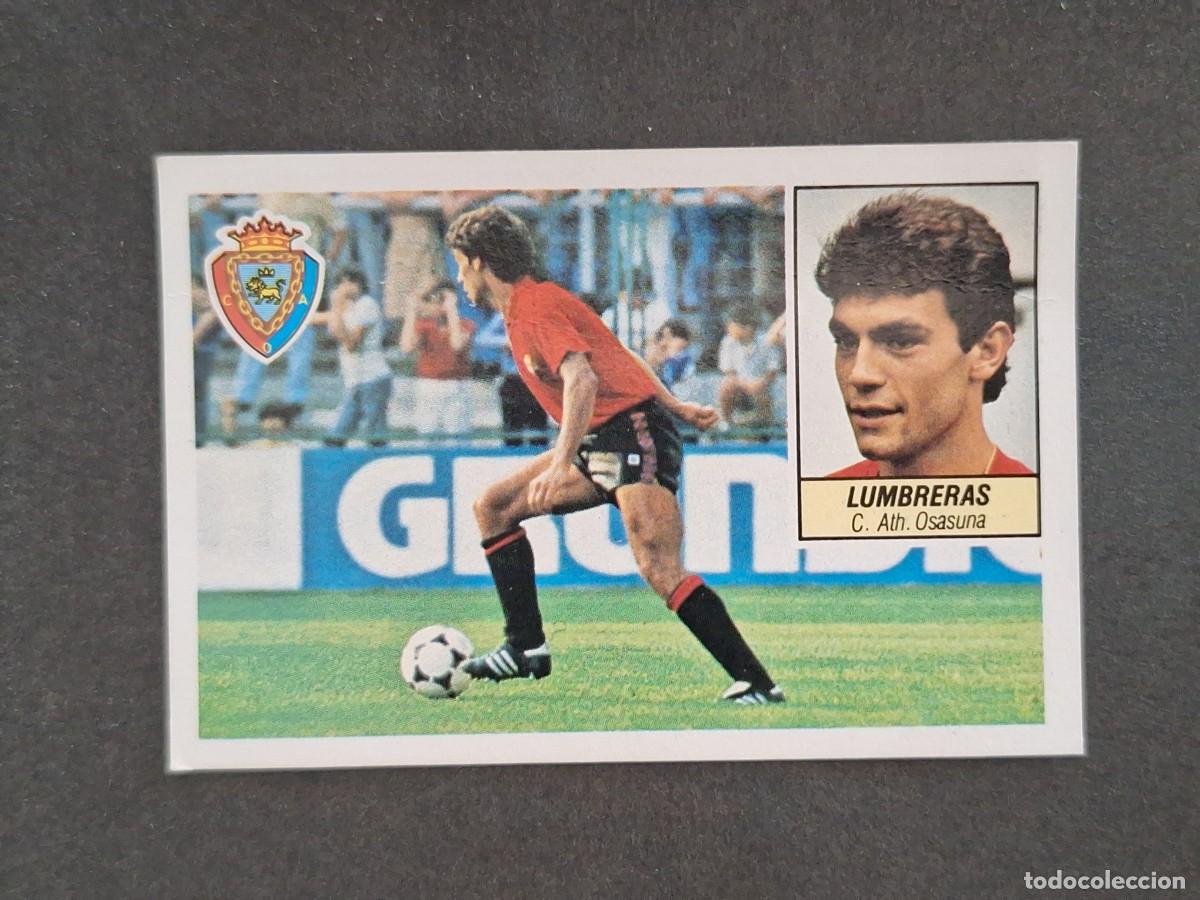 Cromos de f&uacute;tbol: L5 LUMBRERAS C. A. OSASUNA LIGA ESTE 1984 1985 84 85 DESPEGADO RECUPERADO