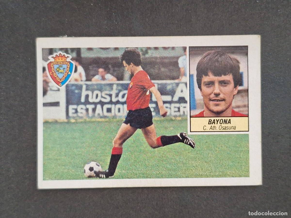 Cromos de f&uacute;tbol: L5 BAYONA C. A. OSASUNA LIGA ESTE 1984 1985 84 85 DESPEGADO RECUPERADO