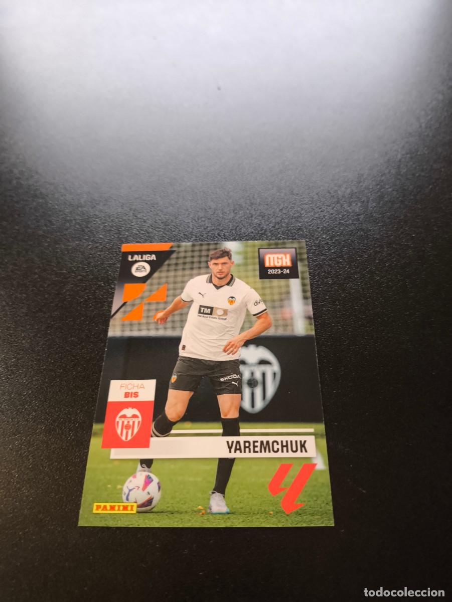 Cromos de f&uacute;tbol: 358 BIS Yaremchuk VALENCIA PANINI LIGA MEGACRACKS MGK 2023 2024 23 24 NO ESTE