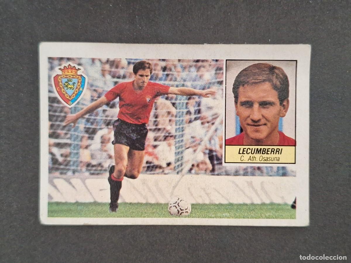 Cromos de f&uacute;tbol: L5 LECUMBERRI C. A. OSASUNA LIGA ESTE 1984 1985 84 85 DESPEGADO RECUPERADO