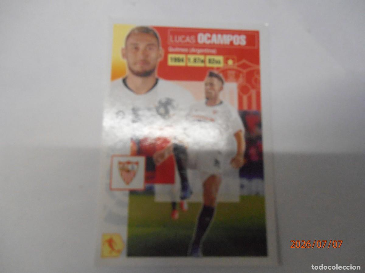 Cromos de f&uacute;tbol: Ocampos - Sevilla - Este 2020/21