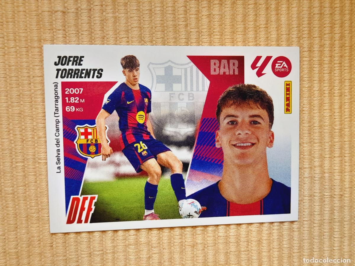 Cromos de f&uacute;tbol: CROMO 7 BIS JOFRE TORRENTS (COLOCA) FC BARCELONA LIGA 25-26 2025 2026 &Aacute;LBUM ESTE