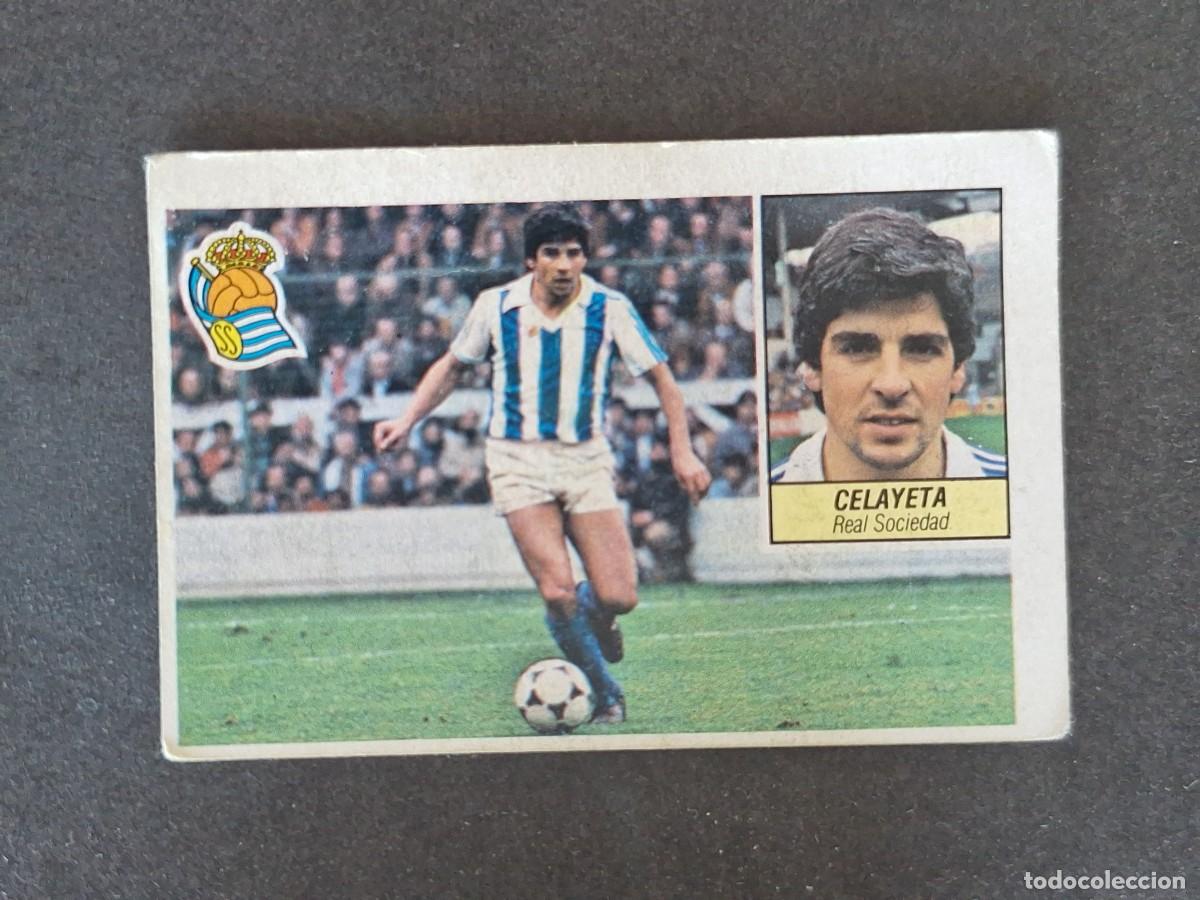 Cromos de f&uacute;tbol: L5 CELAYETA REAL SOCIEDAD LIGA ESTE 1984 1985 84 85 DESPEGADO RECUPERADO