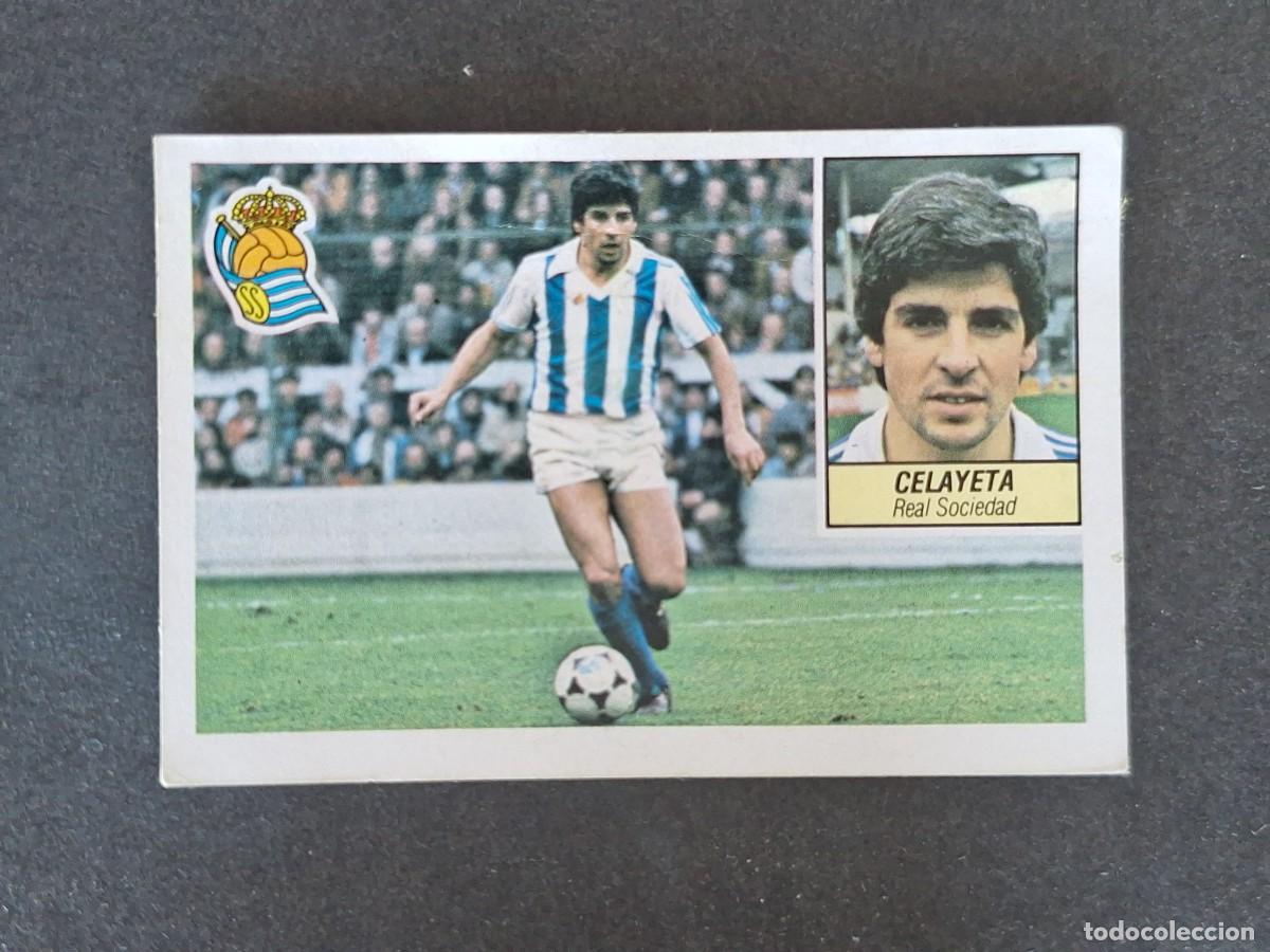 Cromos de f&uacute;tbol: L5 CELAYETA REAL SOCIEDAD LIGA ESTE 1984 1985 84 85 DESPEGADO RECUPERADO