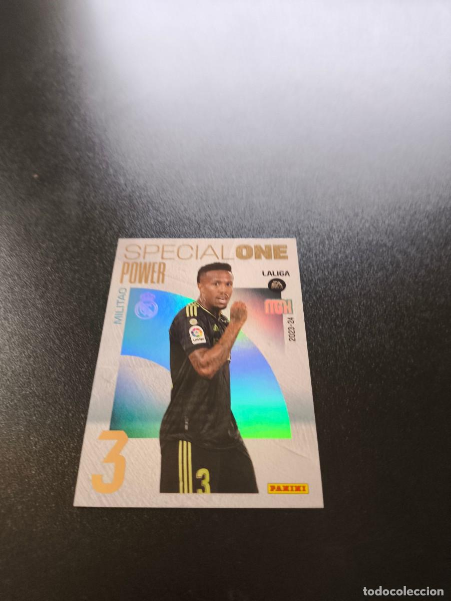 Cromos de f&uacute;tbol: 399 Militao REAL MADRID SPECIAL ONE POWER PANINI LIGA MEGACRACKS MGK 2023 2024 23 24 NO ESTE