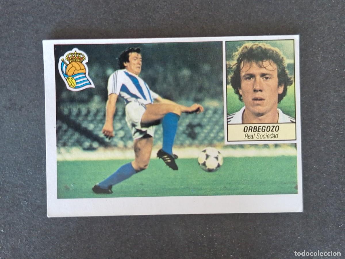 Cromos de f&uacute;tbol: L5 ORBEGOZO REAL SOCIEDAD LIGA ESTE 1984 1985 84 85 DESPEGADO RECUPERADO