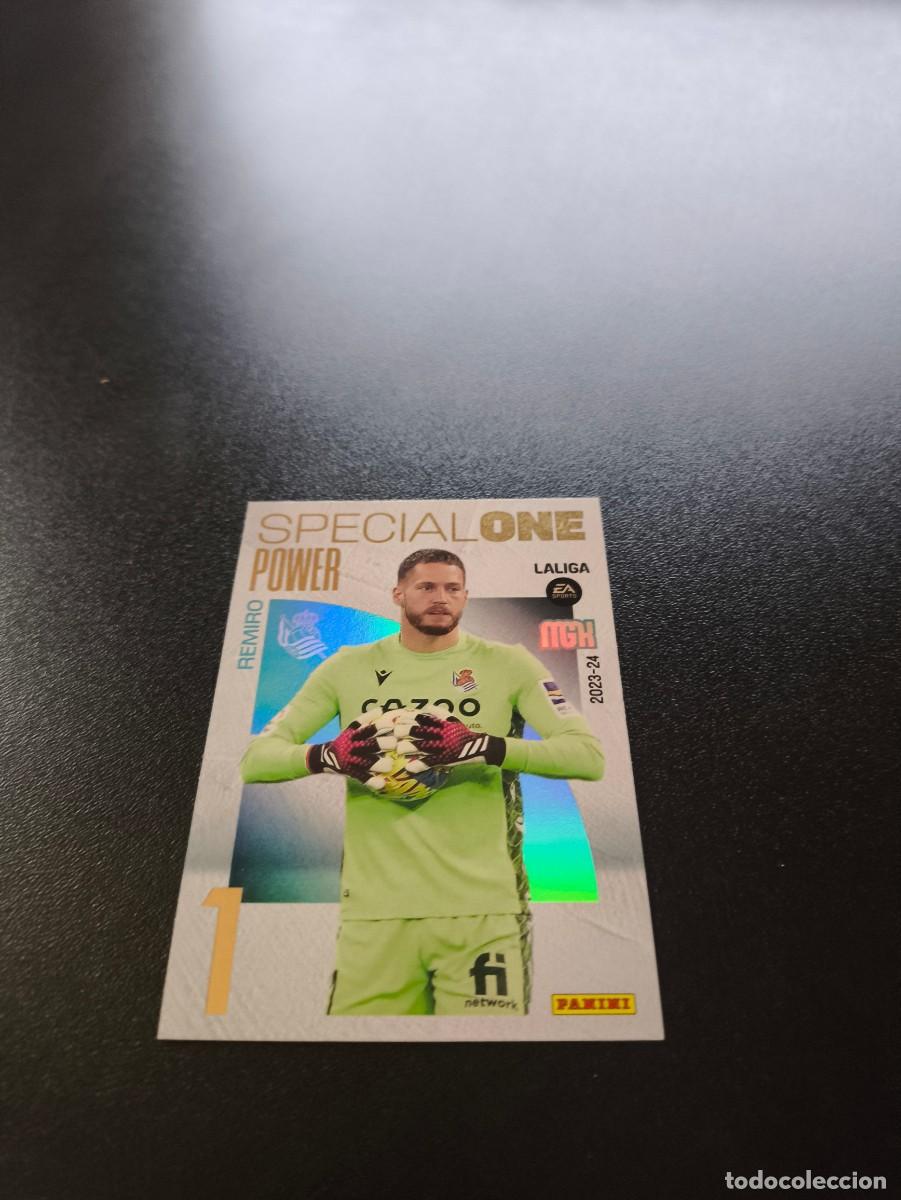 Cromos de f&uacute;tbol: 402 Remiro REAL SOCIEDAD SPECIAL ONE POWER PANINI LIGA MEGACRACKS MGK 2023 2024 23 24 NO ESTE