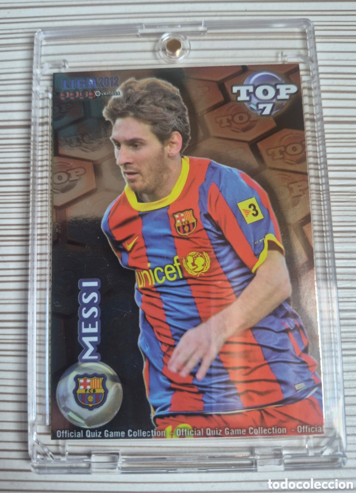 Cromos de f&uacute;tbol: MESSI TOP ROJO MUNDICROMO 2011 2012 IMPOLUTO!!