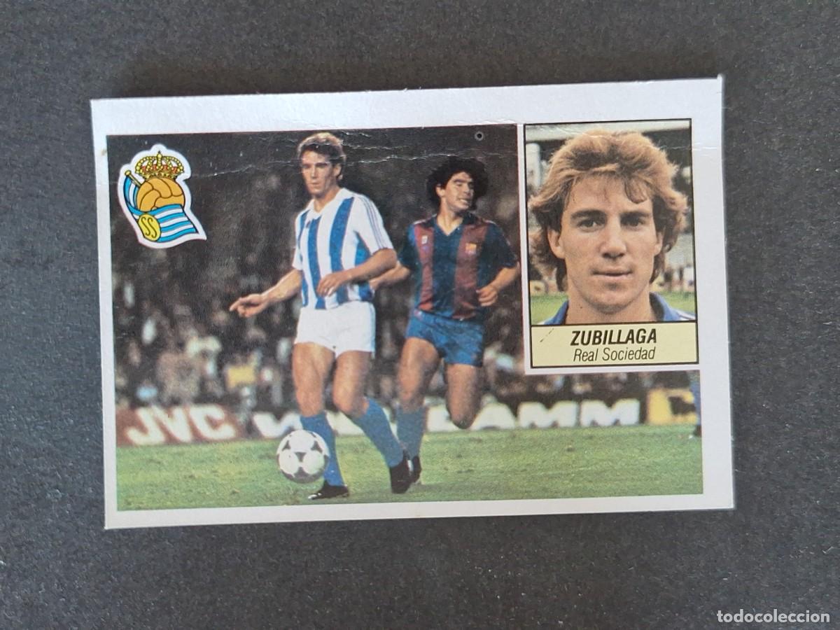Cromos de f&uacute;tbol: L5 ZUBILLAGA REAL SOCIEDAD LIGA ESTE 1984 1985 84 85 DESPEGADO RECUPERADO