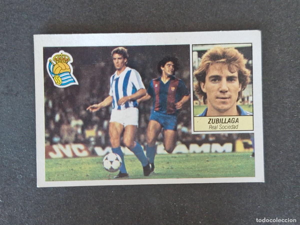 Cromos de f&uacute;tbol: L5 ZUBILLAGA REAL SOCIEDAD LIGA ESTE 1984 1985 84 85 DESPEGADO RECUPERADO