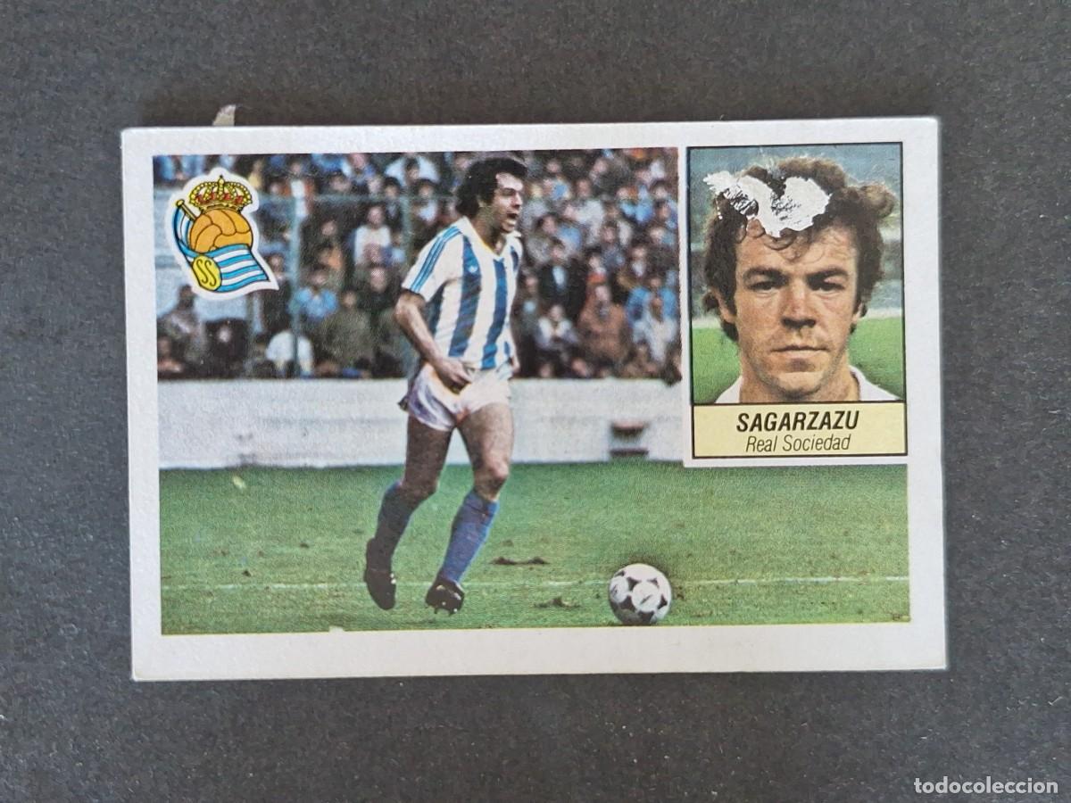 Cromos de f&uacute;tbol: L5 SAGAZARZU REAL SOCIEDAD LIGA ESTE 1984 1985 84 85 DESPEGADO RECUPERADO