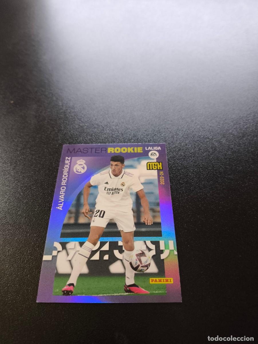 Cromos de f&uacute;tbol: 409 &Aacute;lvaro Rodr&iacute;guez REAL MADRID MASTER ROOKIE PANINI LIGA MEGACRACKS MGK 2023 2024 23 24 NO ESTE