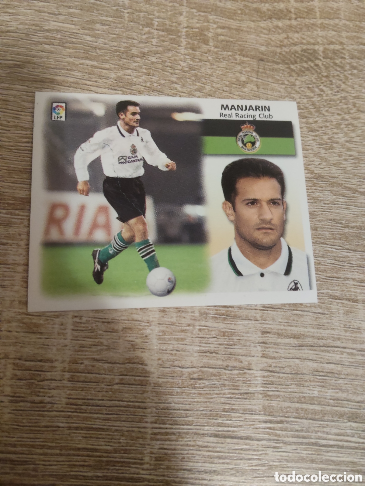Cromos de f&uacute;tbol: Manjarin coloca Racing de Santander liga 1999 2000 99 00 ediciones este nuevo