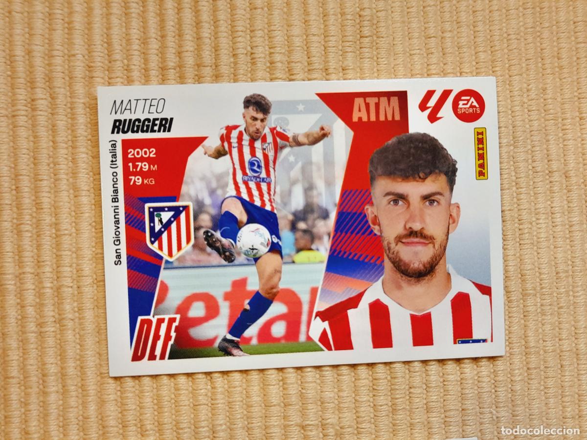 Cromos de f&uacute;tbol: CROMO 9 BIS RUGGERI (COLOCA) ATLETICO MADRID LIGA 25-26 2025 2026 &Aacute;LBUM ESTE