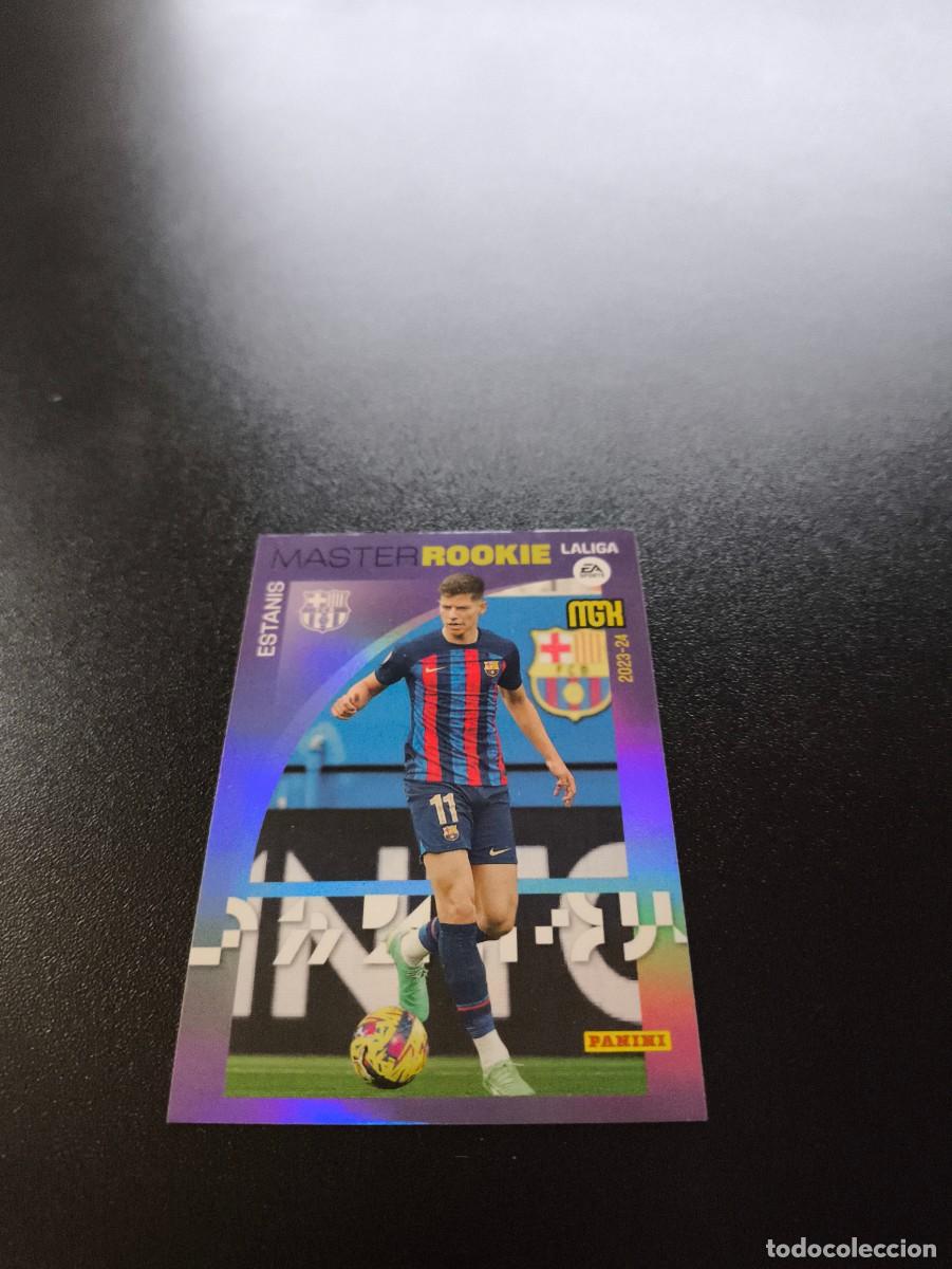 Cromos de f&uacute;tbol: 417 Estanis BARCELONA MASTER ROOKIE PANINI LIGA MEGACRACKS MGK 2023 2024 23 24 NO ESTE
