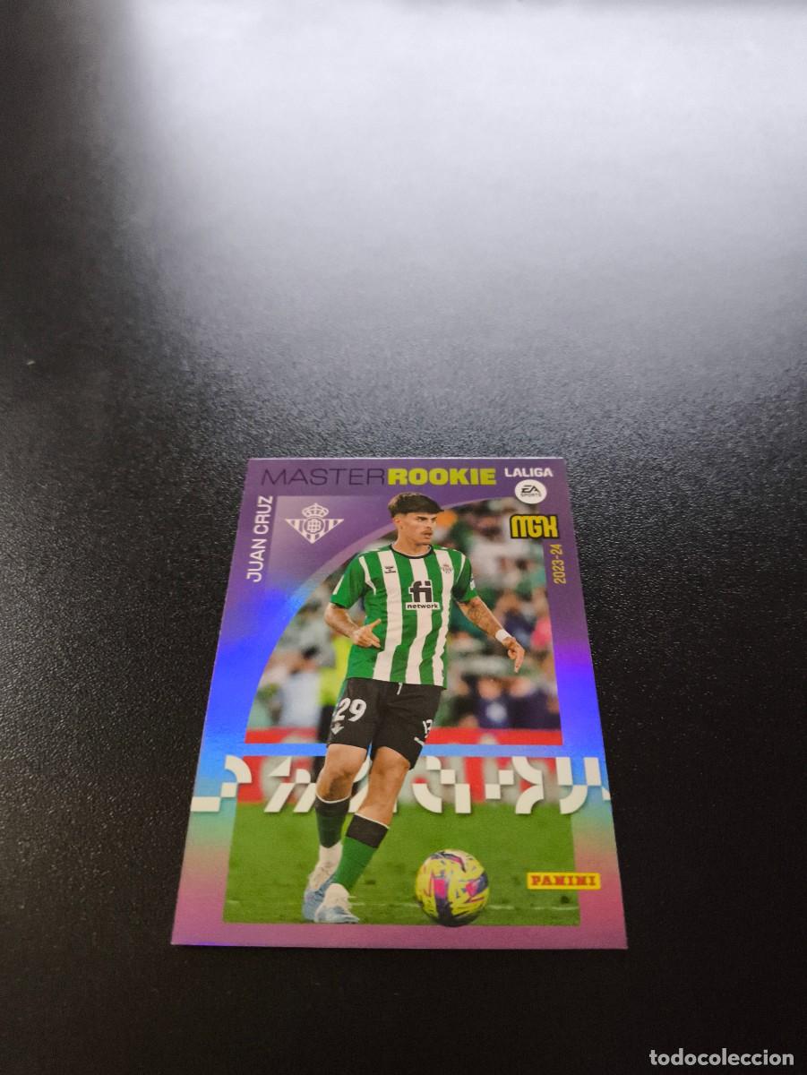 Cromos de f&uacute;tbol: 422 Juan Cruz BETIS MASTER ROOKIE PANINI LIGA MEGACRACKS MGK 2023 2024 23 24 NO ESTE