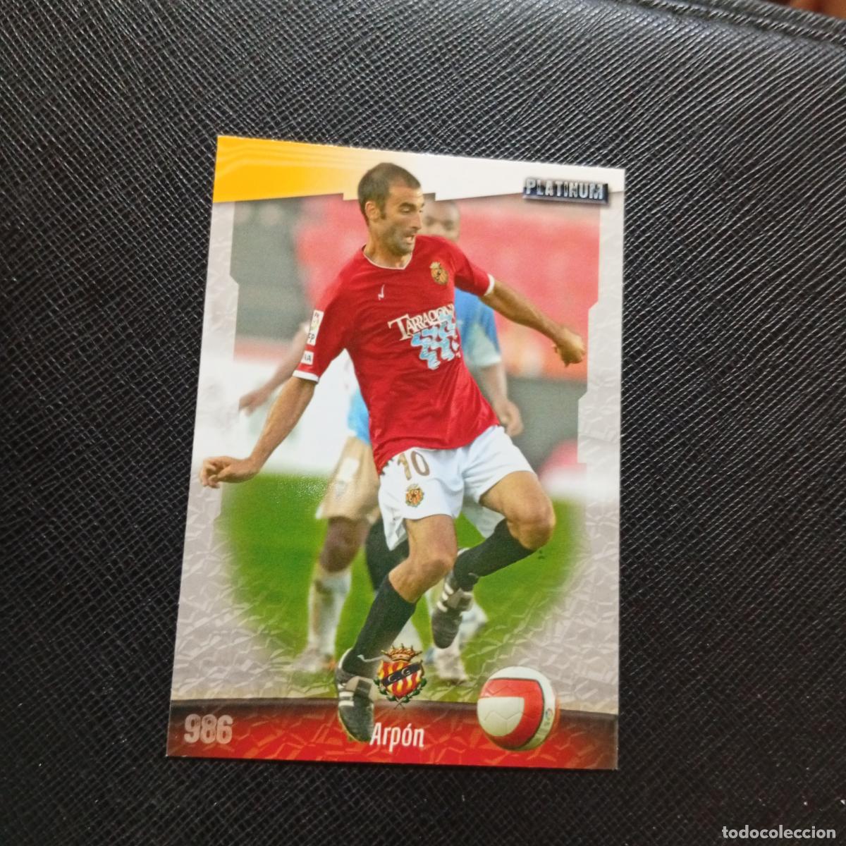 Cromos de f&uacute;tbol: 986 ARPON GIMNASTIC MUNDICROMO QUIZ GAME 2008 2009 FUTBOL 08 09 - A212 PG47