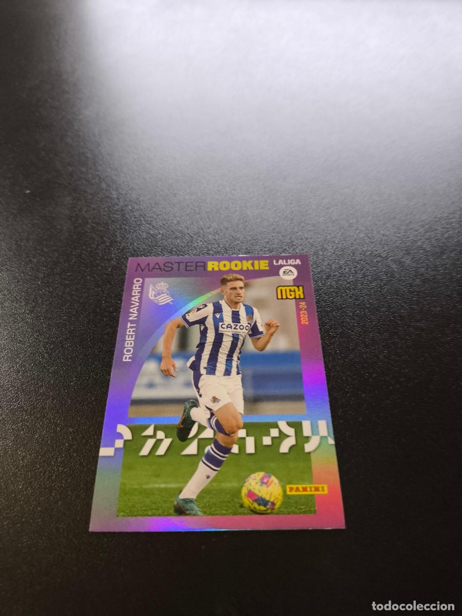 Cromos de f&uacute;tbol: 431 Robert Navarro REAL SOCIEDAD MASTER ROOKIE PANINI LIGA MEGACRACKS MGK 2023 2024 23 24 NO ESTE