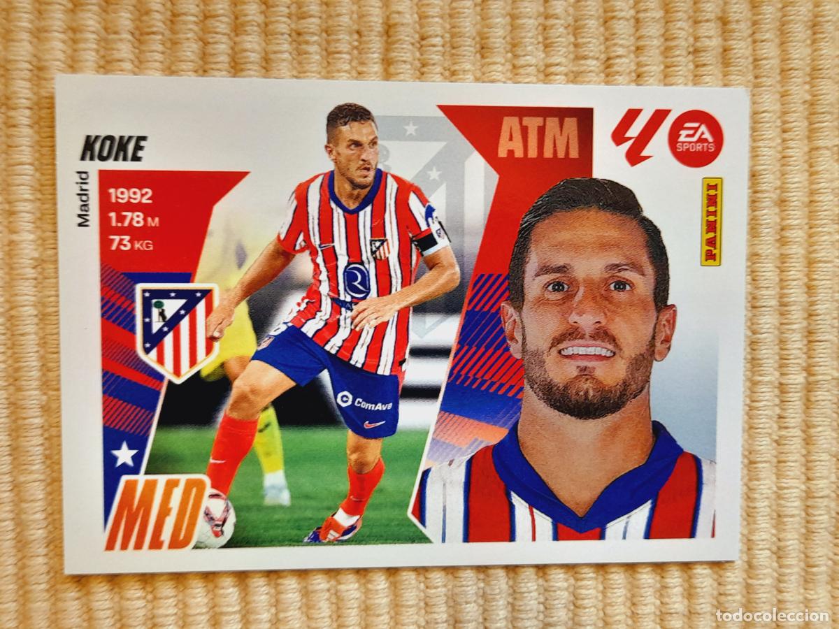 Cartes &agrave; collectionner de Football: CROMO 14 KOKE (ATLETICO MADRID) LIGA 25-26 2025 2026 &Aacute;LBUM ESTE