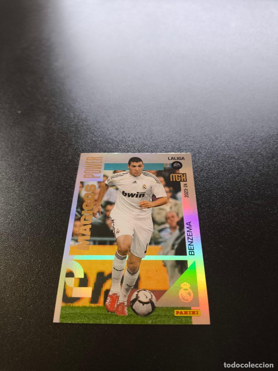 Cromos de f&uacute;tbol: 433 Benzema REAL MADRID MAGICOS POWER PANINI LIGA MEGACRACKS MGK 2023 2024 23 24 NO ESTE