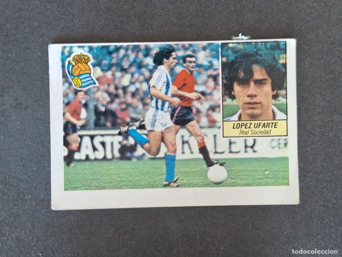 Cromos de f&uacute;tbol: L5 LOPEZ UFARTE REAL SOCIEDAD LIGA ESTE 1984 1985 84 85 DESPEGADO RECUPERADO