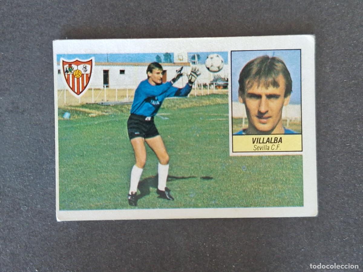 Cromos de f&uacute;tbol: L5 VILLALBA SEVILLA C. F. LIGA ESTE 1984 1985 84 85 DESPEGADO RECUPERADO