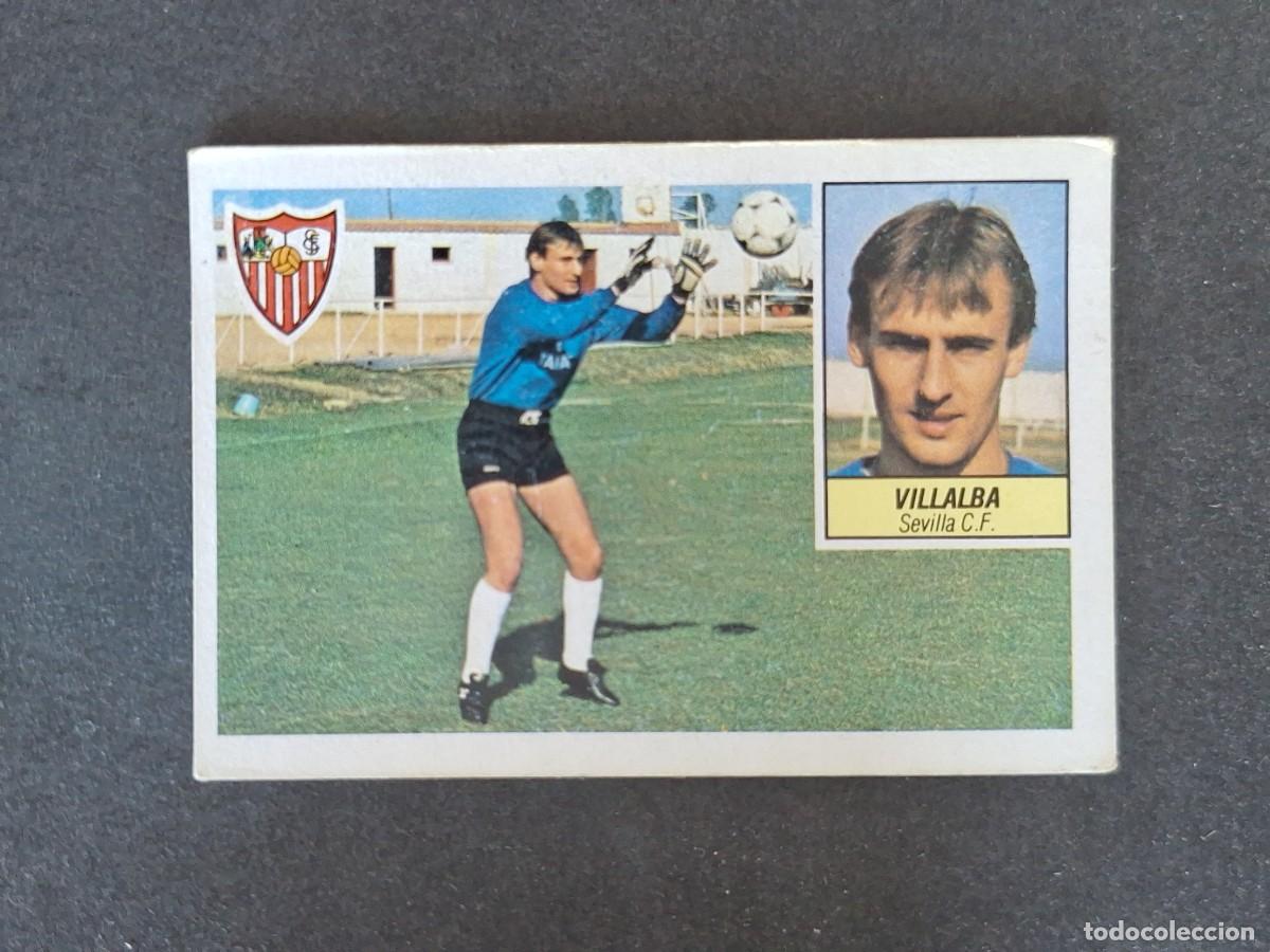 Cromos de f&uacute;tbol: L5 VILLALBA SEVILLA C. F. LIGA ESTE 1984 1985 84 85 DESPEGADO RECUPERADO