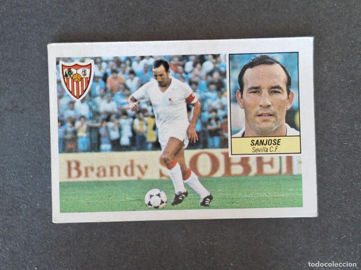 Cromos de f&uacute;tbol: L5 SANJOSE SEVILLA C. F. LIGA ESTE 1984 1985 84 85 DESPEGADO RECUPERADO