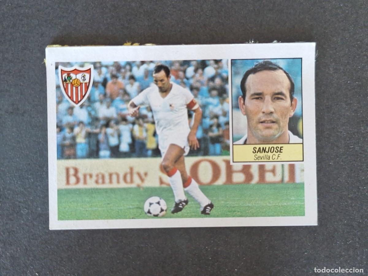 Cromos de f&uacute;tbol: L5 SANJOSE SEVILLA C. F. LIGA ESTE 1984 1985 84 85 DESPEGADO RECUPERADO