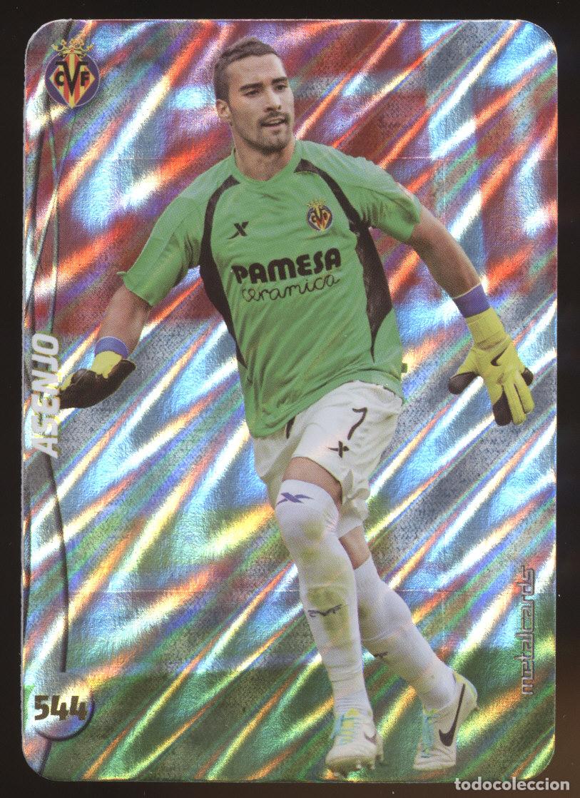 Cromos de f&uacute;tbol: #544. SERGIO ASENJO (Top Brillo Rayas) - Villarreal 2014/2015 - Mundicromo Liga Card/Cromo 14/15