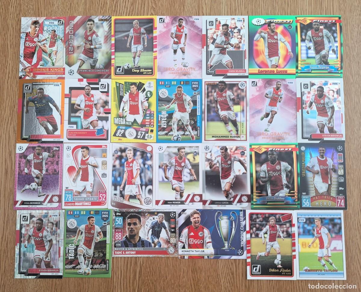 Cromos de f&uacute;tbol: Ajax Amsterdam Lot 27 cards Topps Panini Lucca Tagliafico Klaassen Bergwijn Bassey