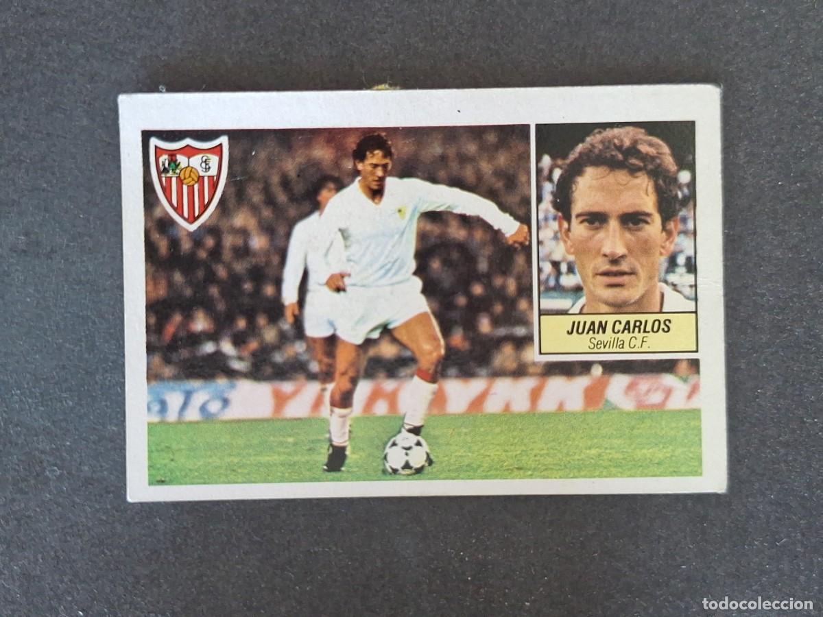 Cromos de f&uacute;tbol: L5 JUAN CARLOS SEVILLA C. F. LIGA ESTE 1984 1985 84 85 DESPEGADO RECUPERADO
