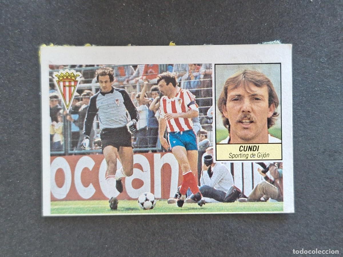 Cromos de f&uacute;tbol: L5 CUNDI SPORTIG DE GIJON LIGA ESTE 1984 1985 84 85 DESPEGADO RECUPERADO