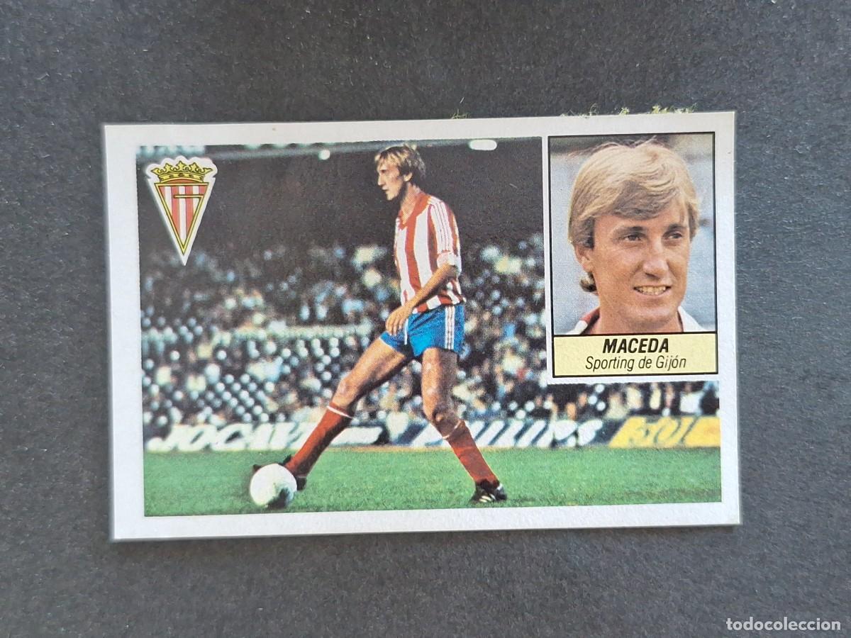 Cromos de f&uacute;tbol: L5 MACEDA SPORTING DE GIJON LIGA ESTE 1984 1985 84 85 DESPEGADO RECUPERADO