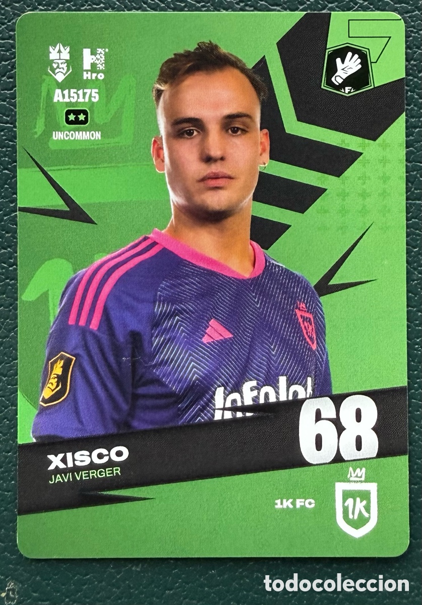 Cartes &agrave; collectionner de Football: A15175 JAVI VERGER XISCO 1K FC FICHAS ALBUM KINGS LEAGUE INFOJOBS 2024