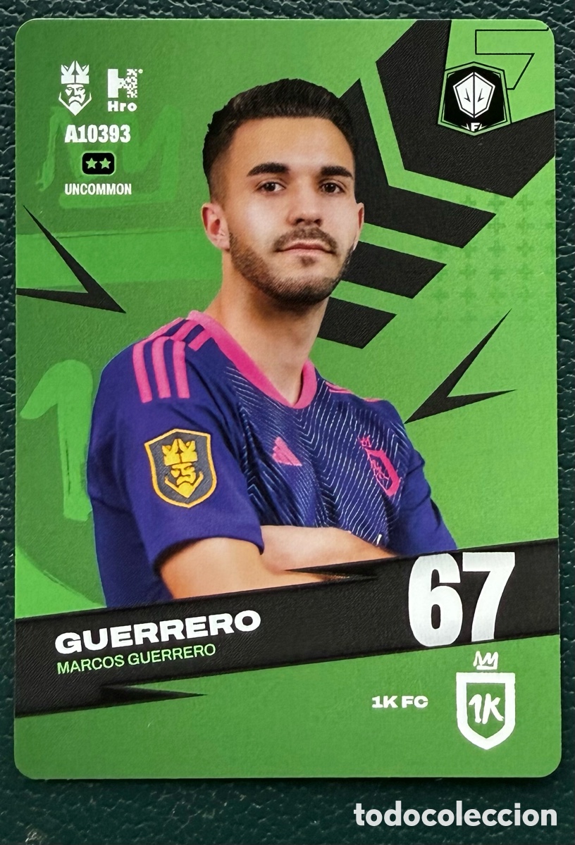 Cartes &agrave; collectionner de Football: A10393 MARCOS GUERRERO 1K FC FICHAS ALBUM KINGS LEAGUE INFOJOBS 2024