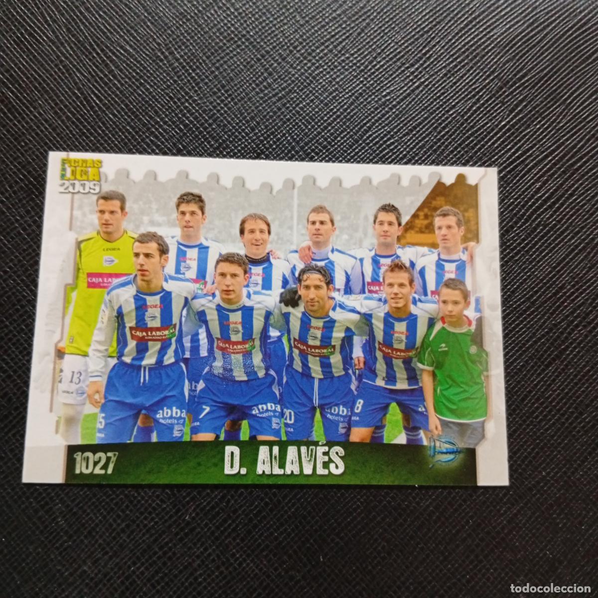Cromos de f&uacute;tbol: 1027 ALINEACION ALAVES MUNDICROMO QUIZ GAME 2008 2009 FUTBOL 08 09 - A212 PG52